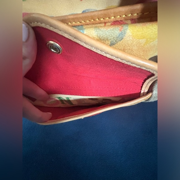 Vintage Y2K Dooney & Bourke Coated Rainbow Doodle Graffiti Handbag Purse Rare - Picture 6 of 16